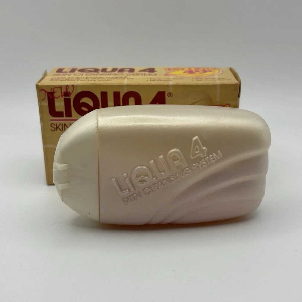 Vintage 1980s Ligua 4 Skin Cleansing System 2.6oz Replaces Bar Soap Prop NOS